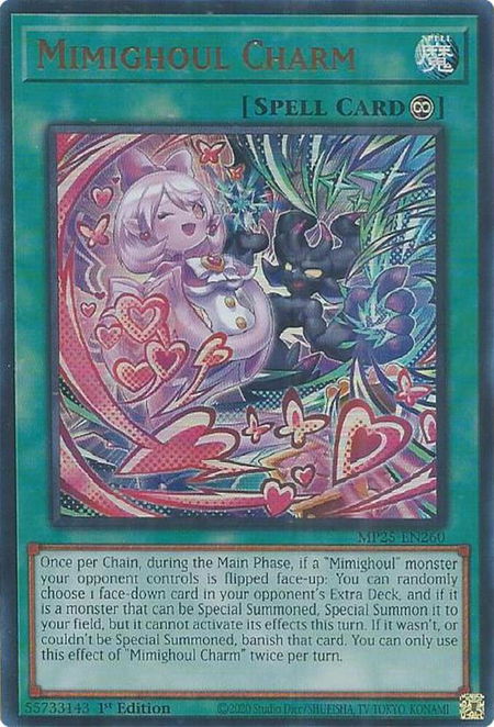Mimighoul Charm - 2025 Mega-Pack YuGiOh trading card