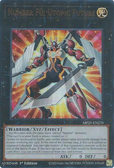 Number F0: Utopic Future - 2025 Mega-Pack YuGiOh trading card