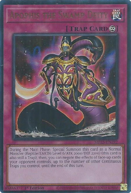 Apophis the Swamp Deity - 2025 Mega-Pack YuGiOh trading card