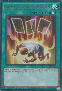 Card of Safe Return - 2025 Mega-Pack (MP25) #MP25-EN297 - Ultra Rare YuGiOh Trading Card