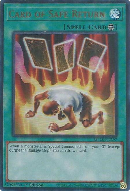 Card of Safe Return - 2025 Mega-Pack YuGiOh trading card
