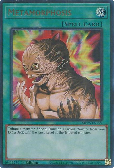 Metamorphosis trading card from 2025 Mega-Pack Metamorphosis - 2025 Mega-Pack YuGiOh trading card