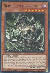 Berserk Archfiend - 2025 Mega-Pack (MP25) #MP25-EN309 - Common / Short Print YuGiOh Trading Card