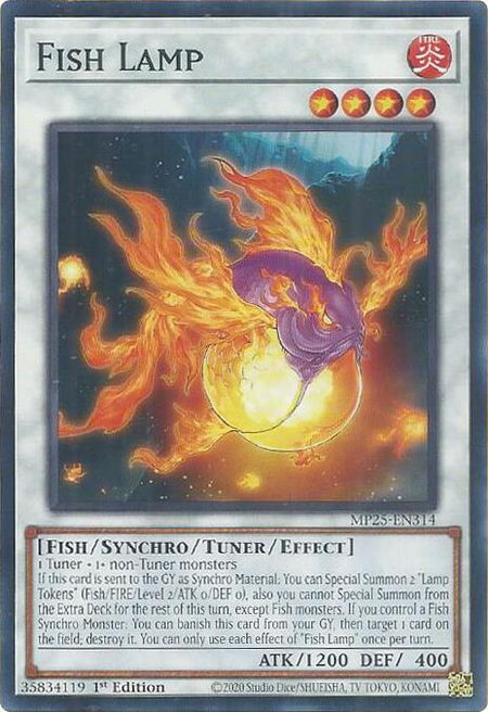 Fish Lamp - 2025 Mega-Pack YuGiOh trading card