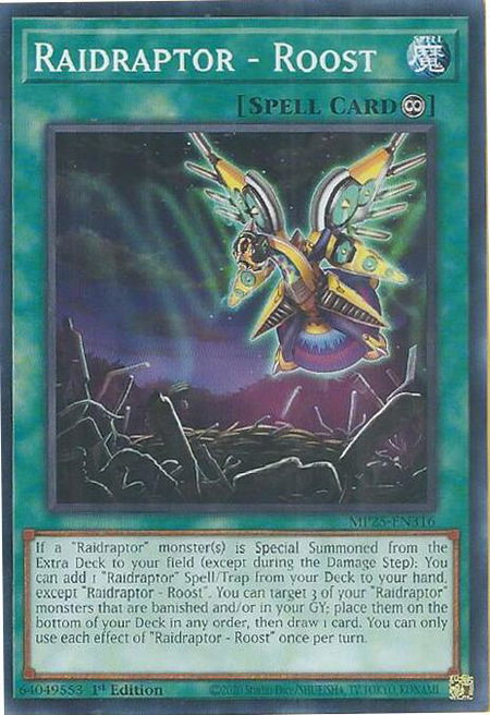 Raidraptor - Roost - 2025 Mega-Pack YuGiOh trading card