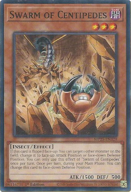 Swarm of Centipedes - 2025 Mega-Pack YuGiOh trading card