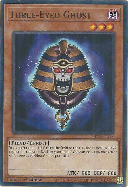 Three-Eyed Ghost - 2025 Mega-Pack YuGiOh trading card