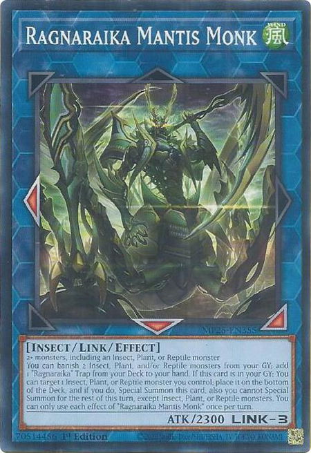 Ragnaraika Mantis Monk - 2025 Mega-Pack YuGiOh trading card