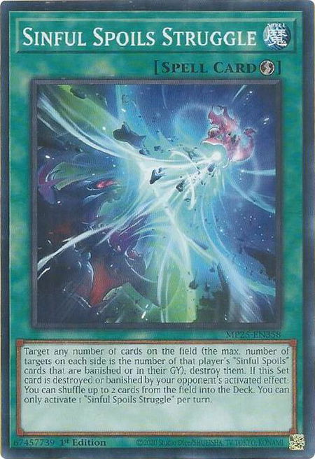 Sinful Spoils Struggle - 2025 Mega-Pack YuGiOh trading card