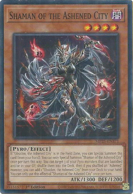 Shaman of the Ashened City - 2025 Mega-Pack YuGiOh trading card