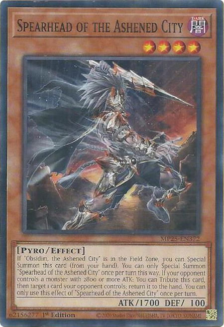 Spearhead of the Ashened City - 2025 Mega-Pack YuGiOh trading card