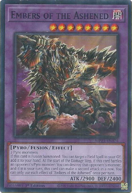 Embers of the Ashened - 2025 Mega-Pack YuGiOh trading card
