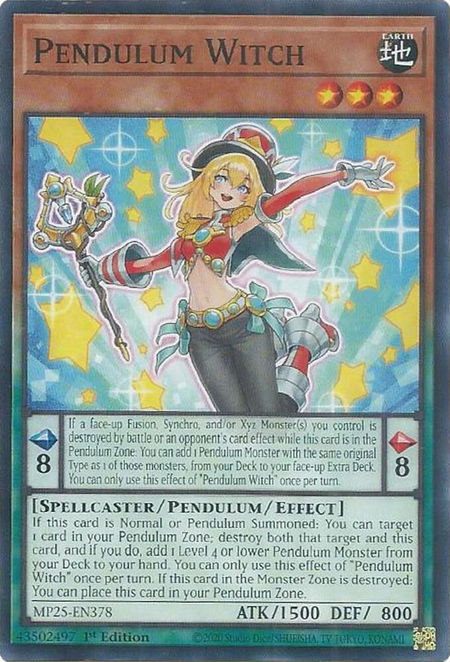 Pendulum Witch - 2025 Mega-Pack YuGiOh trading card