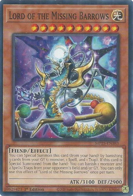 Lord of the Missing Barrows - 2025 Mega-Pack YuGiOh trading card