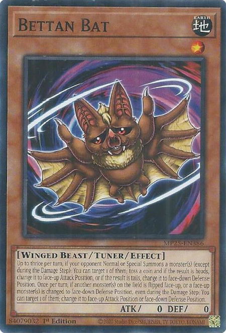 Bettan Bat - 2025 Mega-Pack YuGiOh trading card