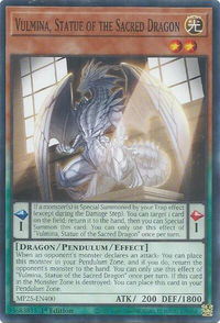 Vulmina, Statue of the Sacred Dragon - 2025 Mega-Pack (MP25) #MP25-EN400 - Common / Short Print YuGiOh Trading Card