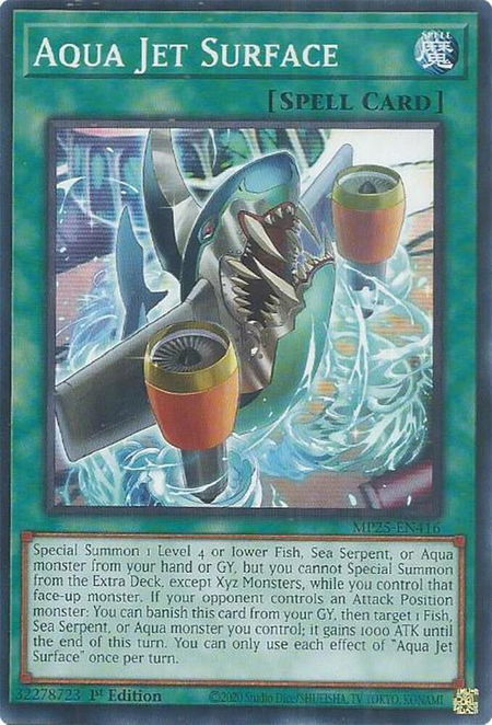 Aqua Jet Surface - 2025 Mega-Pack YuGiOh trading card
