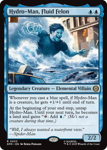 Hydro-Man, Fluid Felon - Marvel's Spider-Man (SPM) #33 - Rare Magic: The Gathering Trading Card