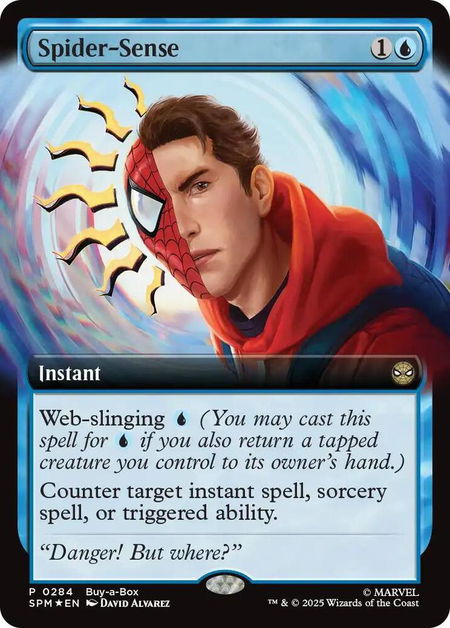 Spider-Sense (Extended Art) - Buy-A-Box Promos Magic: The Gathering trading card