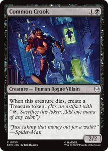 Common Crook - Marvel's Spider-Man (SPM) #53 - Common Magic: The Gathering Trading Card