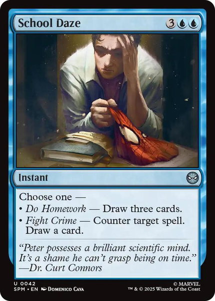 School Daze trading card from Marvel's Spider-Man School Daze - Marvel's Spider-Man Magic: The Gathering trading card
