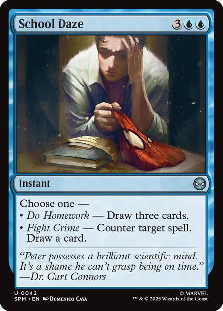 School Daze - Marvel's Spider-Man Magic: The Gathering trading card