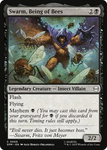 Swarm, Being of Bees - Marvel's Spider-Man (SPM) #69 - Common Magic: The Gathering Trading Card