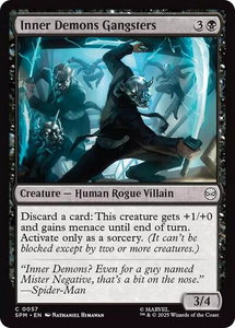 Inner Demons Gangsters - Marvel's Spider-Man (SPM) #57 - Common Magic: The Gathering Trading Card