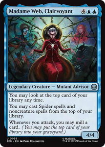 Madame Web, Clairvoyant - Marvel's Spider-Man (SPM) #36 - Uncommon Magic: The Gathering Trading Card