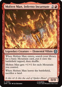 Molten Man, Inferno Incarnate - Marvel's Spider-Man (SPM) #84 - Uncommon Magic: The Gathering Trading Card
