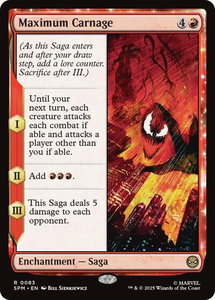 Maximum Carnage - Marvel's Spider-Man (SPM) #83 - Rare Magic: The Gathering Trading Card