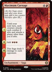 Maximum Carnage - Marvel's Spider-Man (SPM) #83 - Rare Magic: The Gathering Trading Card