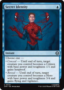 Secret Identity - Marvel's Spider-Man (SPM) #43 - Uncommon Magic: The Gathering Trading Card