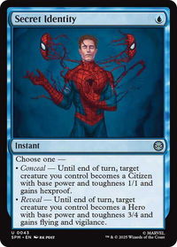 Secret Identity - Marvel's Spider-Man (SPM) #43 - Uncommon Magic: The Gathering Trading Card