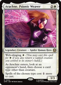 Arachne, Psionic Weaver - Marvel's Spider-Man (SPM) #2 - Rare Magic: The Gathering Trading Card