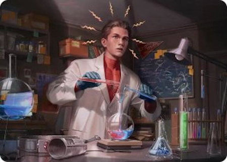 Peter Parker Art Card (3/54) - Art Series: Marvel's Spider-Man Magic: The Gathering trading card