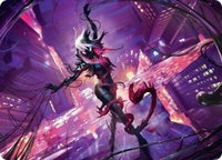 Gwenom, Remorseless Art Card - Art Series: Marvel's Spider-Man (AASPM) #8 - Special Magic: The Gathering Trading Card