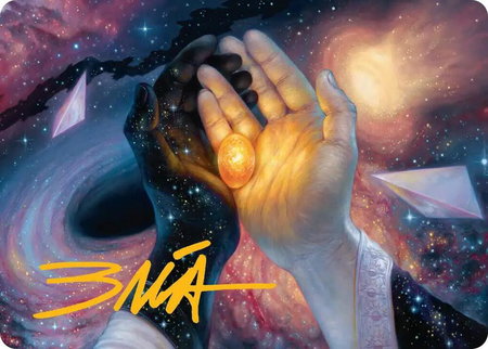 The Soul Stone Art Card (Gold-Stamped Signature) - Art Series: Marvel's Spider-Man Magic: The Gathering trading card