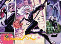 Black Cat, Cunning Thief Art Card (Gold-Stamped Signature) - Art Series: Marvel's Spider-Man (AASPM) #44 - Special Magic: The Gathering Trading Card