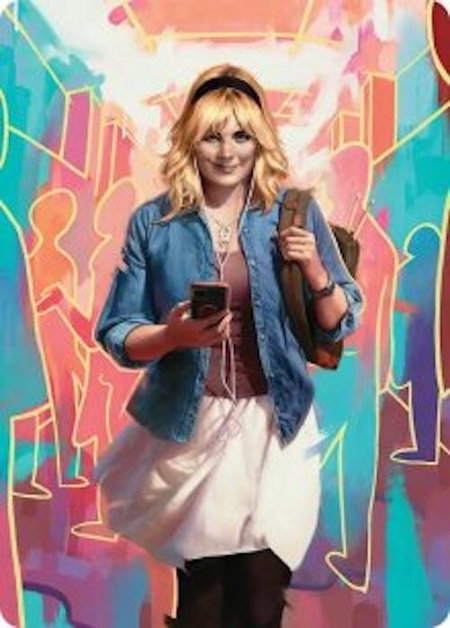 Gwen Stacy Art Card (13/54) - Art Series: Marvel's Spider-Man Magic: The Gathering trading card