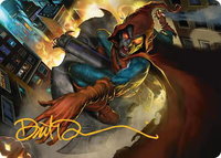 Hobgoblin, Mantled Marauder Art Card (Gold-Stamped Signature) - Art Series: Marvel's Spider-Man (AASPM) #15 - Special Magic: The Gathering Trading Card