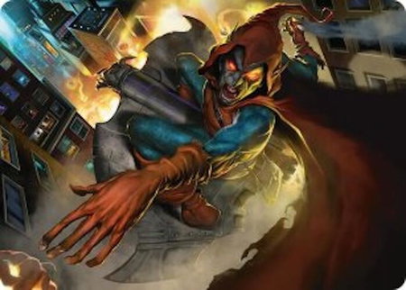 Hobgoblin, Mantled Marauder Art Card - Art Series: Marvel's Spider-Man Magic: The Gathering trading card