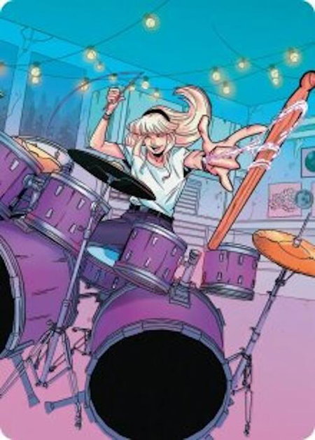 Gwen Stacy Art Card (34/54) - Art Series: Marvel's Spider-Man Magic: The Gathering trading card