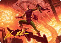 Green Goblin, Revenant Art Card (Gold-Stamped Signature) - Art Series: Marvel's Spider-Man (AASPM) #27 - Special Magic: The Gathering Trading Card
