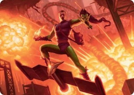 Green Goblin, Revenant Art Card - Art Series: Marvel's Spider-Man Magic: The Gathering trading card