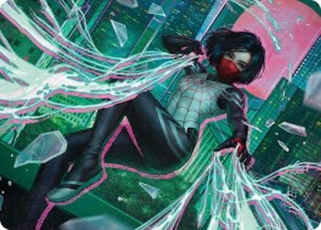 Silk, Web Weaver Art Card (29/54) - Art Series: Marvel's Spider-Man Magic: The Gathering trading card