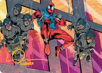 Scarlet Spider, Ben Reilly Art Card (Gold-Stamped Signature) - Art Series: Marvel's Spider-Man (AASPM) #38 - Special Magic: The Gathering Trading Card