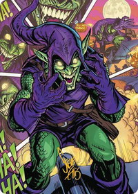 Green Goblin Art Card (49/54) (Gold-Stamped Signature) - Art Series: Marvel's Spider-Man (AASPM) #49 - Special Magic: The Gathering Trading Card