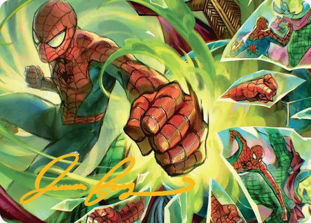 Kapow! Art Card (Gold-Stamped Signature) - Art Series: Marvel's Spider-Man Magic: The Gathering trading card