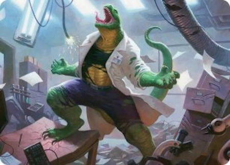 Lizard, Connors's Curse Art Card - Art Series: Marvel's Spider-Man Magic: The Gathering trading card